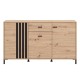 Κομότα-Μπουφές "Laval" Artisan Oak/Μαύρο 157x40x90εκ