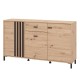 Κομότα-Μπουφές "Laval" Artisan Oak/Μαύρο 157x40x90εκ