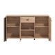 Κομότα-Μπουφές "Laval" Artisan Oak/Μαύρο 157x40x90εκ