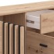 Κομότα-Μπουφές "Laval" Artisan Oak/Μαύρο 157x40x90εκ