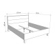 Κρεβάτι Διπλό Salona 160 Artisan Oak Χρώμα 173X211X102Εκ Fylliana