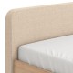 Κρεβάτι Barletta 120 Artisan Oak Με Μπεζ Ύφασμα 131X213,5X85,5Εκ (120X200) Fylliana
