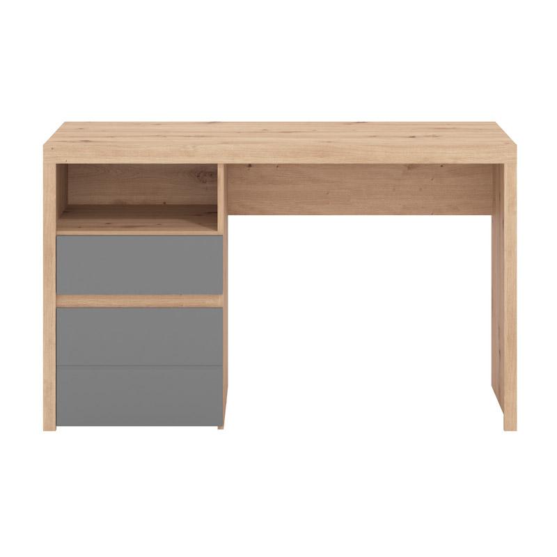 Γραφείο Hipatia 2f Lp Artisan Ξύλινο Γκρι Γραφίτης 127x51x77εκ. Fylliana