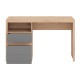 Γραφείο Hipatia 2f Lp Artisan Ξύλινο Γκρι Γραφίτης 127x51x77εκ. Fylliana