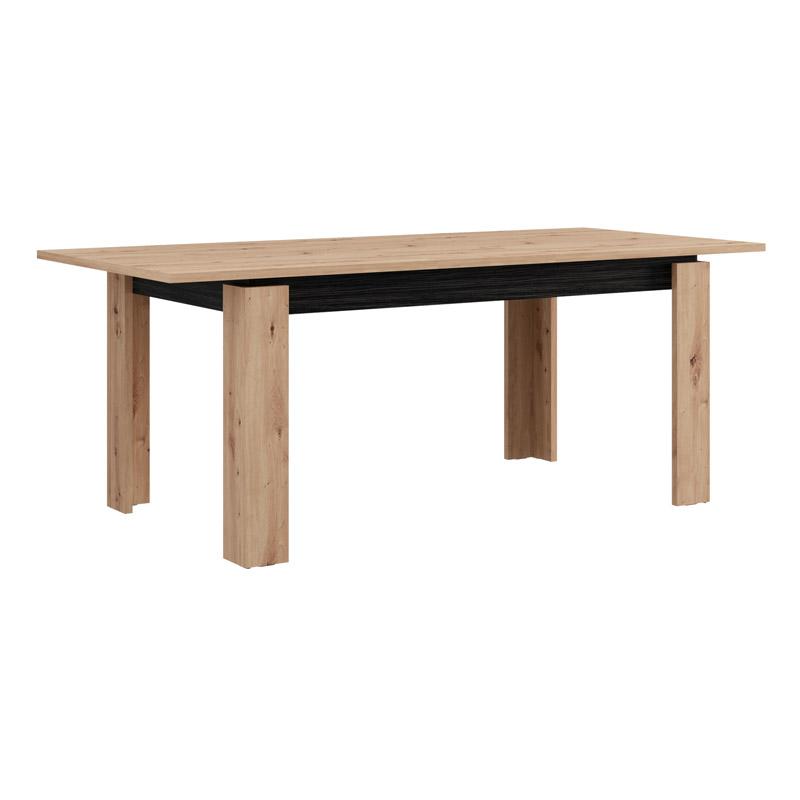 Τραπέζι Τραπεζαρίας Marron Artisan-Μαύρο 160X90X77Εκ Fylliana
