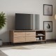 Έπιπλο Τηλεόρασης Marron Tv 138 3K2V Artisan-Μαυρο 138X40X52Εκ Fylliana