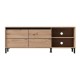 Έπιπλο Τηλεόρασης Marron Tv 138 3K2V Artisan-Μαυρο 138X40X52Εκ Fylliana