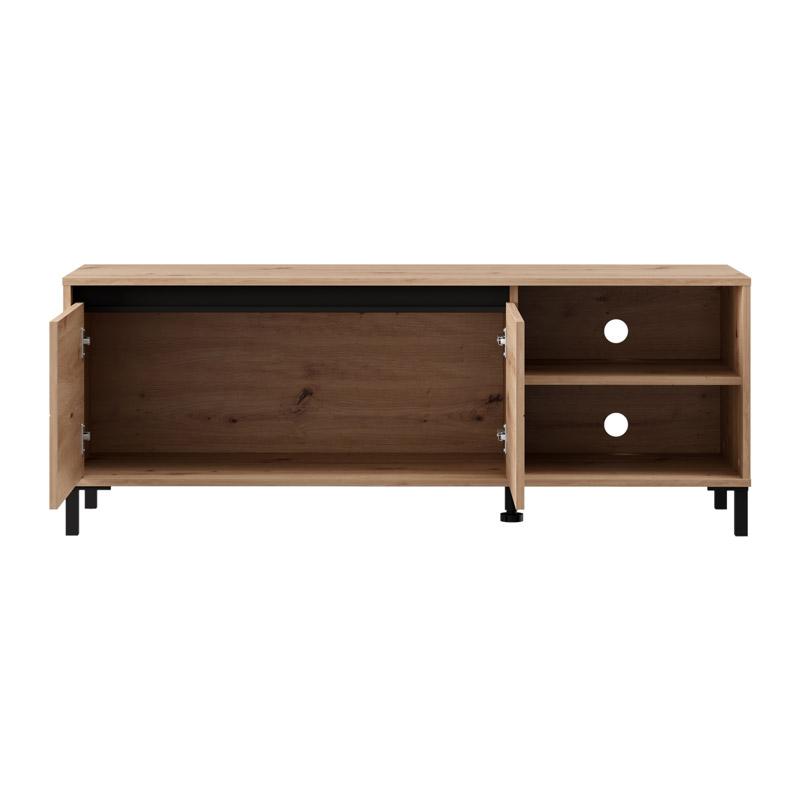 Έπιπλο Τηλεόρασης Marron Tv 138 3K2V Artisan-Μαυρο 138X40X52Εκ Fylliana