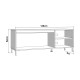 Έπιπλο Τηλεόρασης Marron Tv 138 3K2V Artisan-Μαυρο 138X40X52Εκ Fylliana