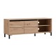 Έπιπλο Τηλεόρασης Marron Tv 138 3K2V Artisan-Μαυρο 138X40X52Εκ Fylliana