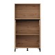 Βιτρίνα Marron 2K2V Pop 135 Artisan-Μαύρο Ματ 74x40x135Εκ Fylliana 