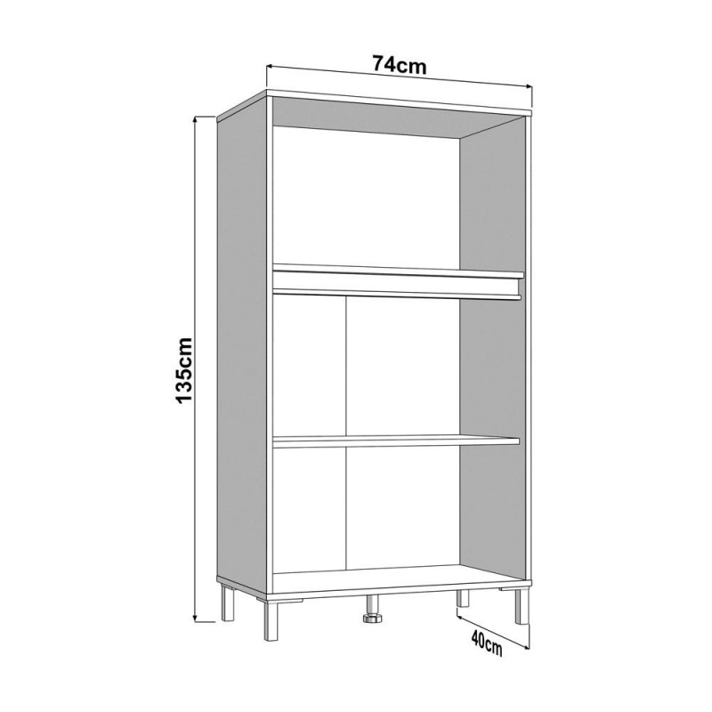 Βιτρίνα Marron 2K2V Pop 135 Artisan-Μαύρο Ματ 74x40x135Εκ Fylliana 