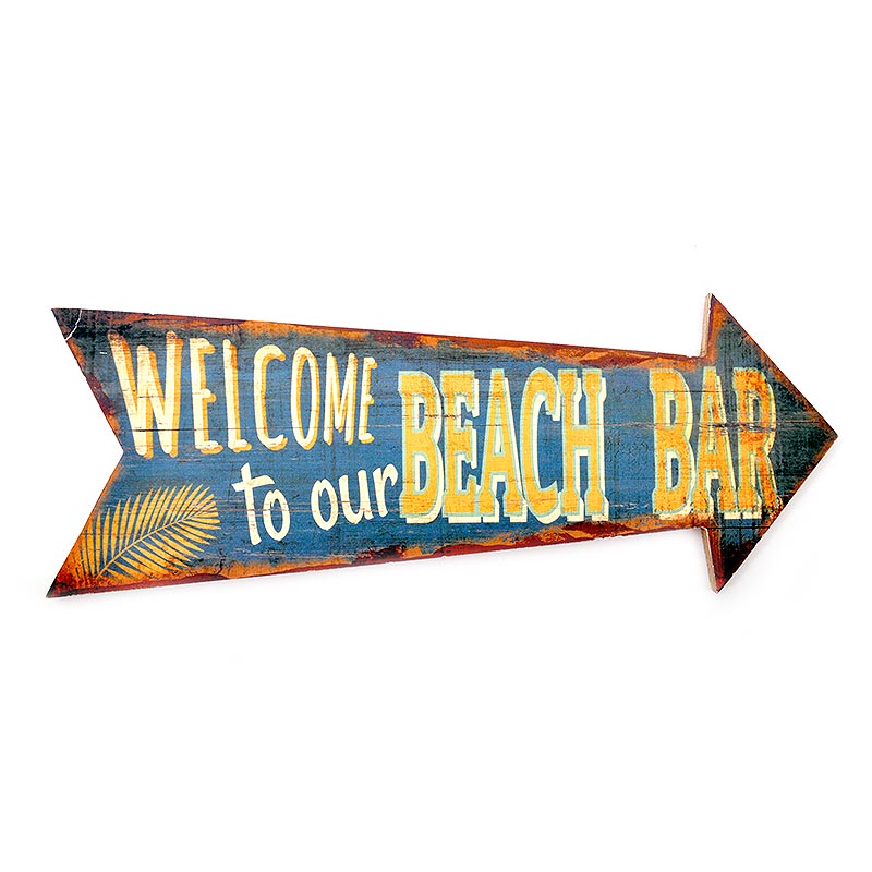 Κάδρο Ξύλινο "Beach Bar" 30x10εκ 