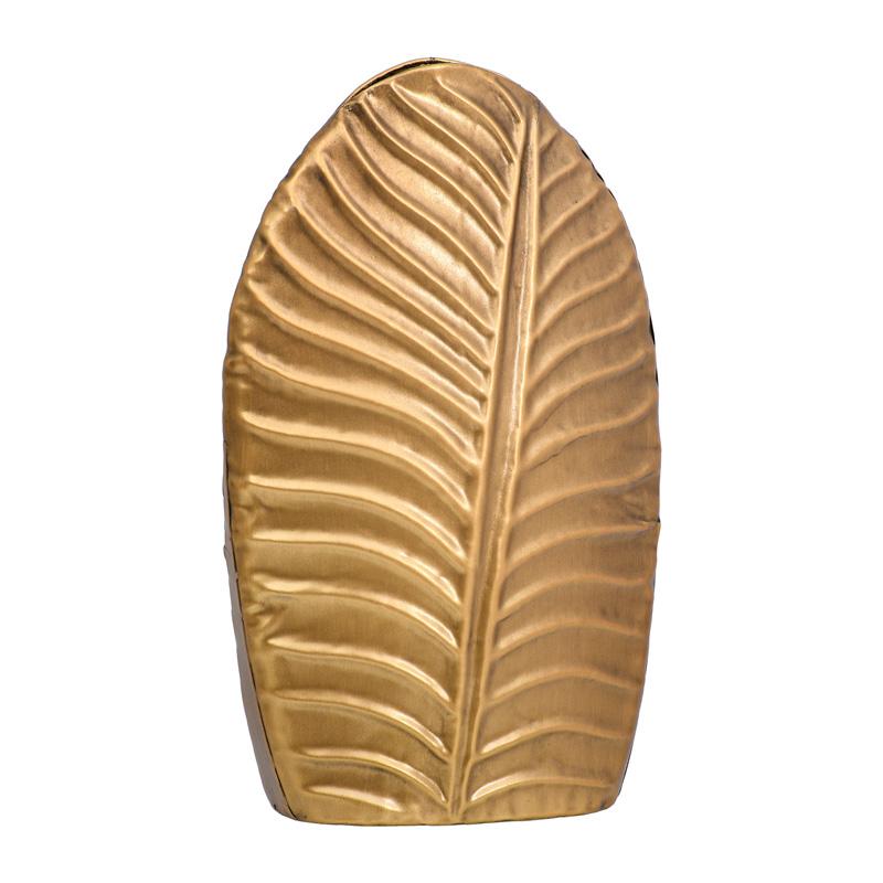 Μεταλλικο Βαζο Fylliana Fl610550 Χρυσο Χρωμα 18X10X30Εκ