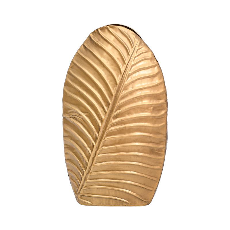 Μεταλλικο Βαζο Fylliana Fl610551 Χρυσο Χρωμα 26X11X41Εκ