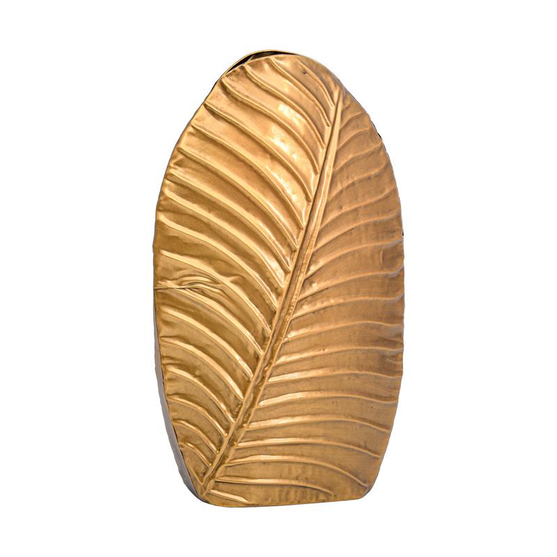 Μεταλλικο Βαζο Fylliana Fl610551 Χρυσο Χρωμα 26X11X41Εκ