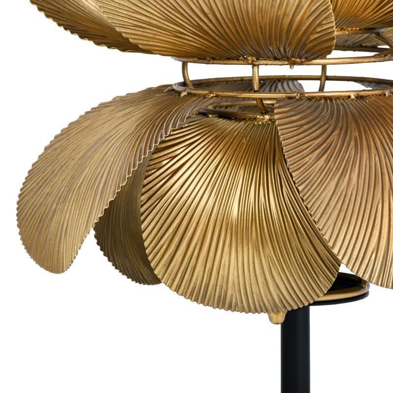 Μεταλλικη Επιτραπεζια Λαμπα Fylliana Fl610551 Χρυσο-Μαυρο Χρωμα 26X55Εκ