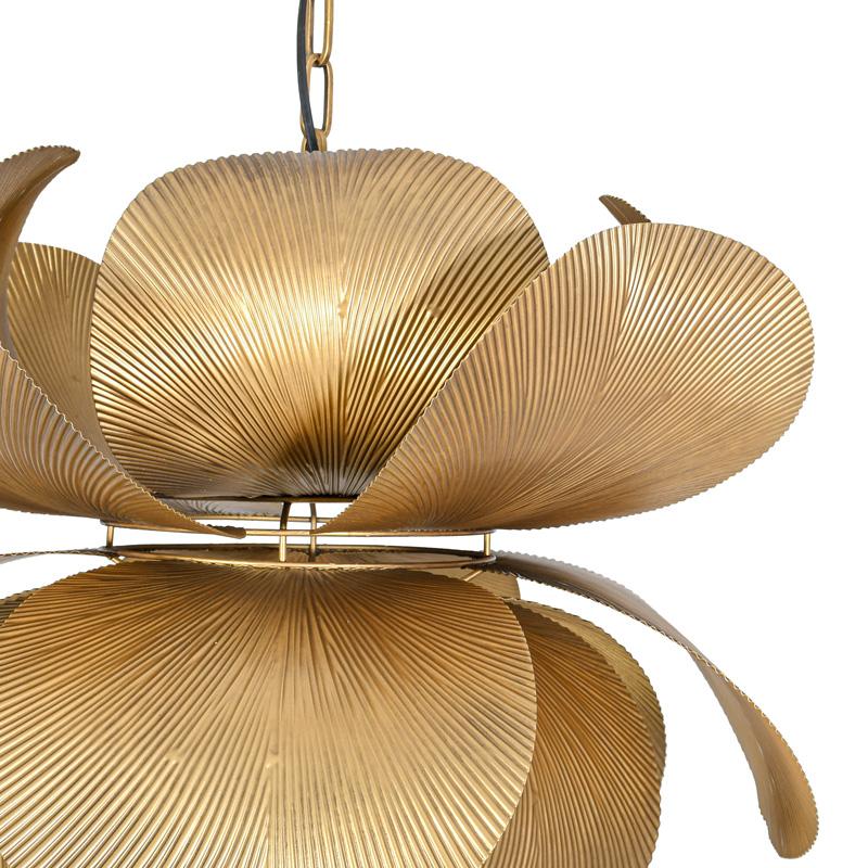 Μεταλλικο Φωτιστικο Οροφης Fylliana Fl620410 Χρυσο Χρωμα 57X43Εκ