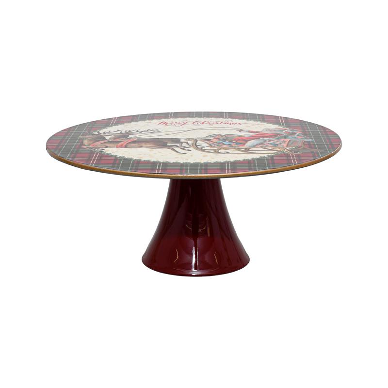 Χριστουγεννιατικη Πλαστικη Τουρτιερα Fylliana Fl13081 Κοκκινο-Λευκο 33X14Εκ