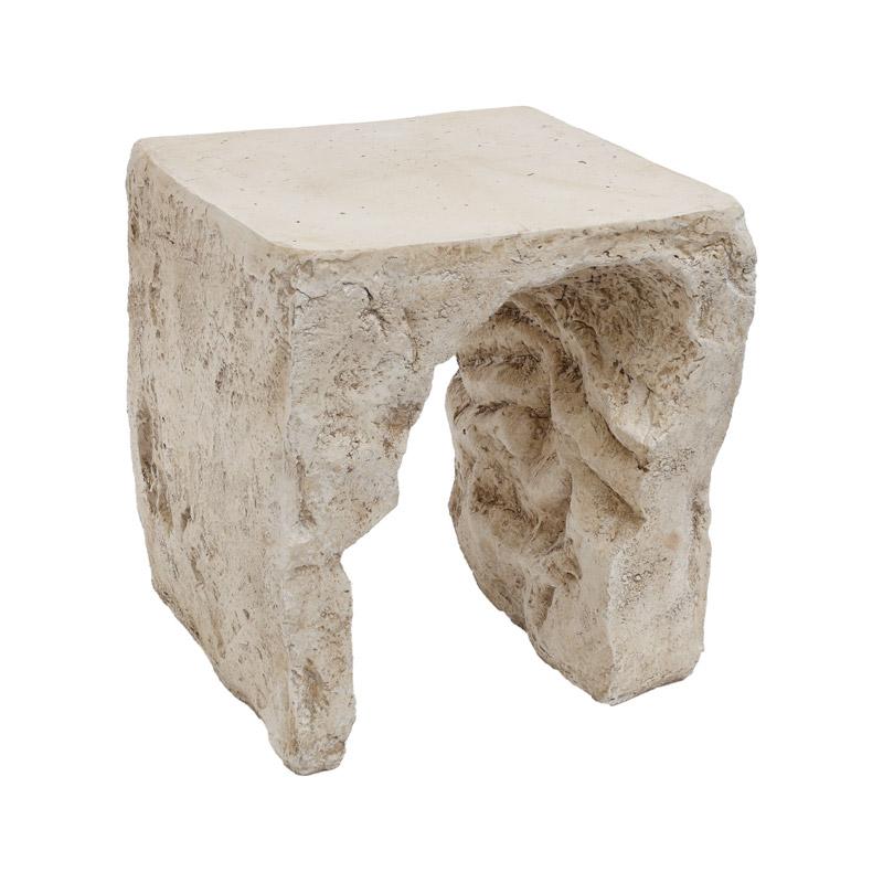 Βοηθητικό Τραπέζι Fl71229 Απο Μαγνήσιο Ανοιχτό Μπεζ Χρώμα 43x43x46Εκ Fylliana 