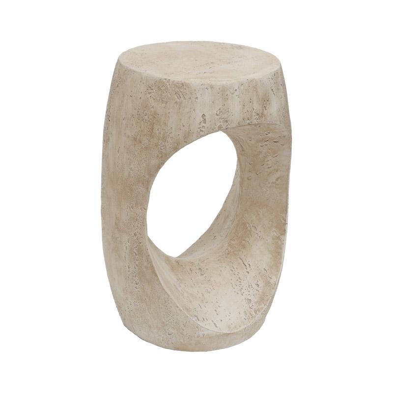 Βοηθητικό Τραπέζι Fl72991 Απο Μαγνήσιο Ανοιχτό Μπεζ Χρώμα 39x36x58Εκ Fylliana 