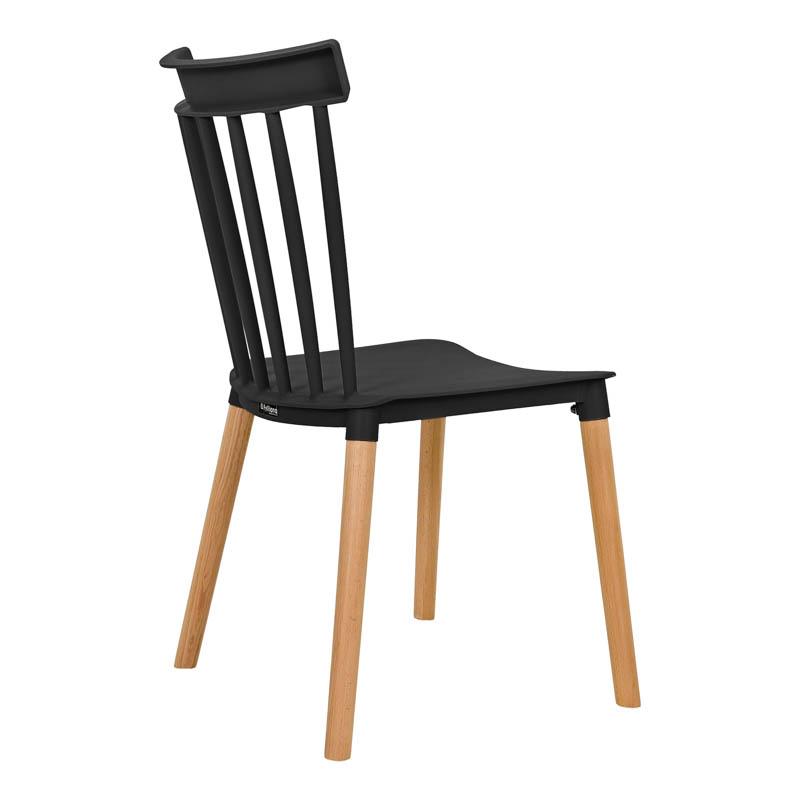 Καρέκλα Τραπεζαρίας Fylliana Rubina Μαύρο Χρώμα 51x50x84Εκ