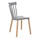 Καρέκλα Τραπεζαρίας Rubina Γκρι Χρώμα 51X50X84Εκ Fylliana 