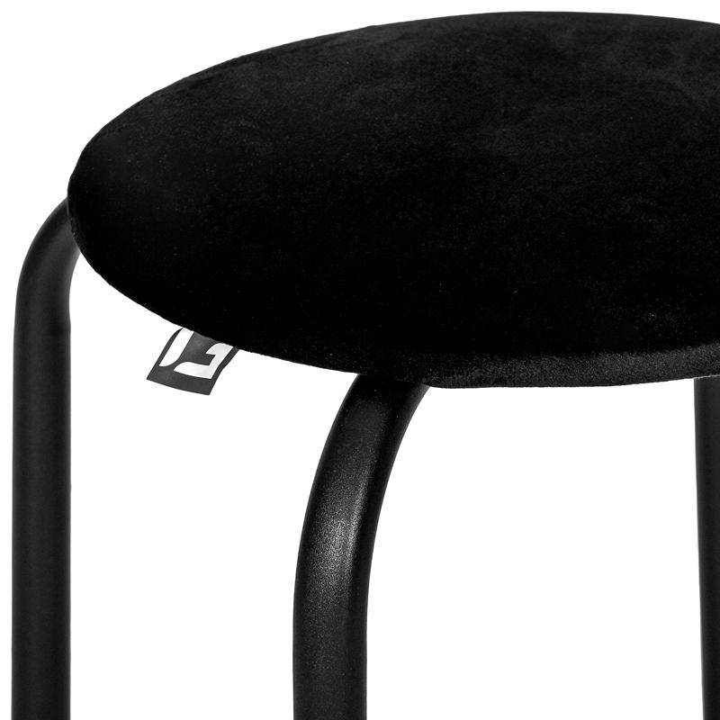 Μεταλλικό Σκαμπό Fylliana 529 Μαύρο Χρώμα 31x45Εκ