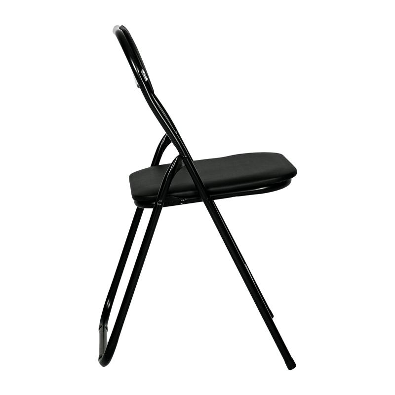 Μεταλλική Αναδιπλούμενη Καρέκλα Fylliana 758 Μαύρη 43x44x78Εκ