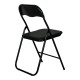 Μεταλλική Αναδιπλούμενη Καρέκλα Fylliana 758 Μαύρη 43x44x78Εκ