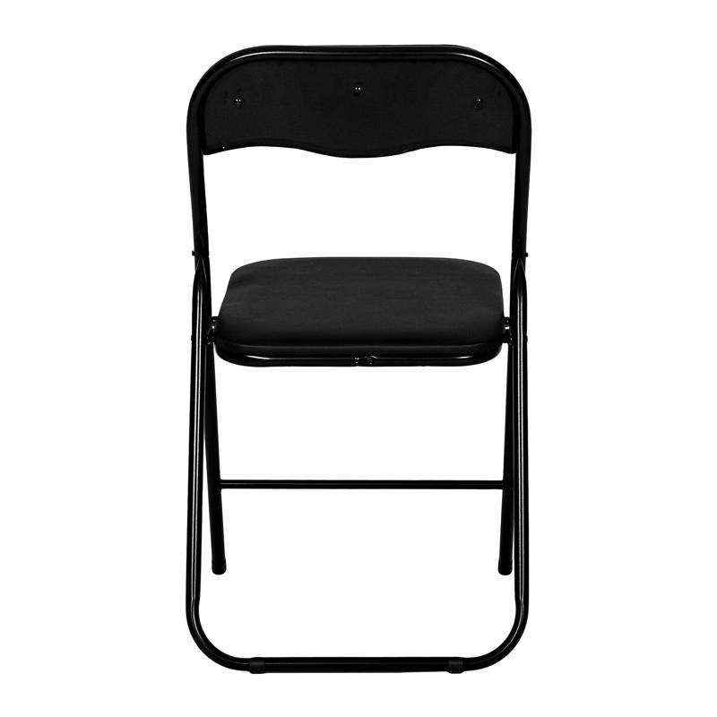 Μεταλλική Αναδιπλούμενη Καρέκλα Fylliana 758 Μαύρη 43x44x78Εκ