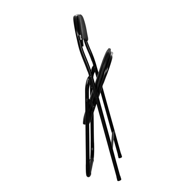 Μεταλλική Αναδιπλούμενη Καρέκλα Fylliana 758 Μαύρη 43x44x78Εκ