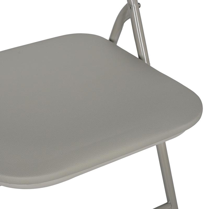 Μεταλλική Αναδιπλούμενη Καρέκλα Fylliana 758 Γκρι 43x44x78Εκ