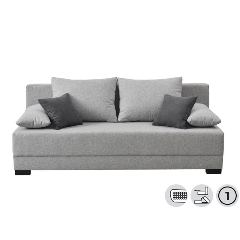 Καναπές Κρεβάτι Dante Γκρι Ύφασμα 198x88x77εκ