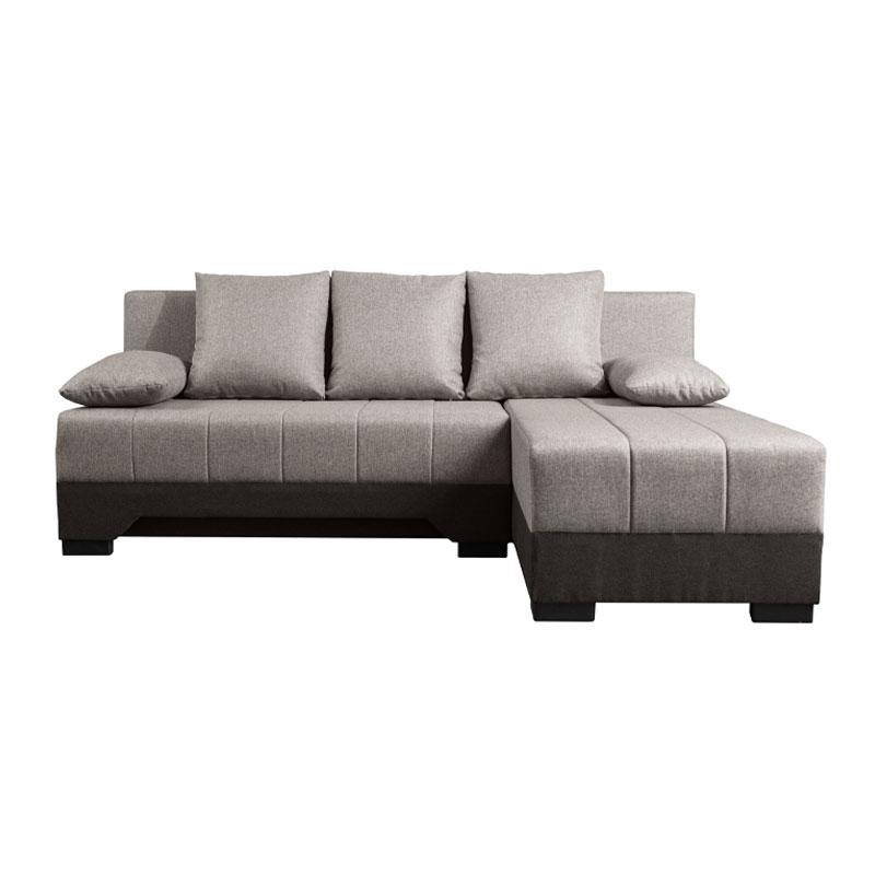 Γωνιακός Καναπές Κρεβάτι Galina Μπεζ-Καφέ 200X151X80Εκ Fylliana