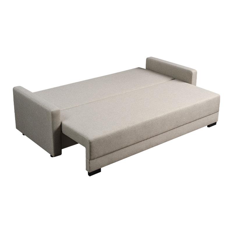 Καναπές Κρεβάτι Enco Μπεζ-Ροζ 200x88x77Εκ Fylliana