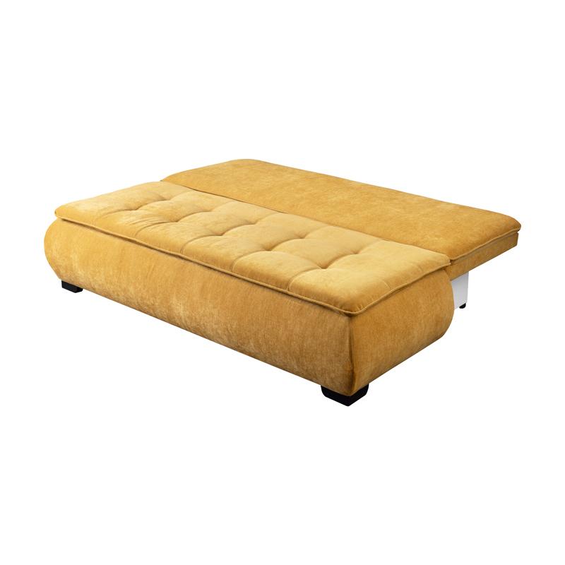 Καναπές Κρεβάτι Mina Κίτρινο Χρώμα 208X95X80 εκ