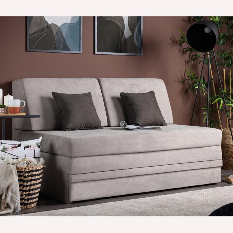 Διθέσιος Καναπές Μπεζ 140x97x85εκ.Fantastico Xxl Fylliana