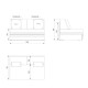 Διθέσιος Καναπές Μπεζ 140x97x85εκ.Fantastico Xxl Fylliana