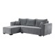 Καναπές Κρεβάτι Γωνιακός Migros Γκρι Χρώμα 268X167X80Εκ Fylliana