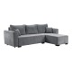 Καναπές Κρεβάτι Γωνιακός Migros Γκρι Χρώμα 268X167X80Εκ Fylliana