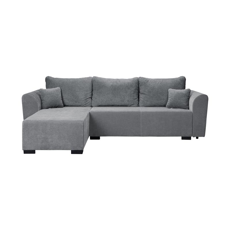 Καναπές Κρεβάτι Γωνιακός Migros Γκρι Χρώμα 268X167X80Εκ Fylliana