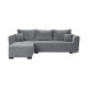 Καναπές Κρεβάτι Γωνιακός Migros Γκρι Χρώμα 268X167X80Εκ Fylliana