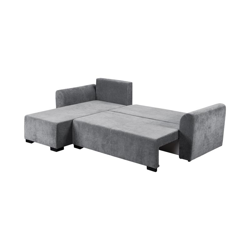 Καναπές Κρεβάτι Γωνιακός Migros Γκρι Χρώμα 268X167X80Εκ Fylliana