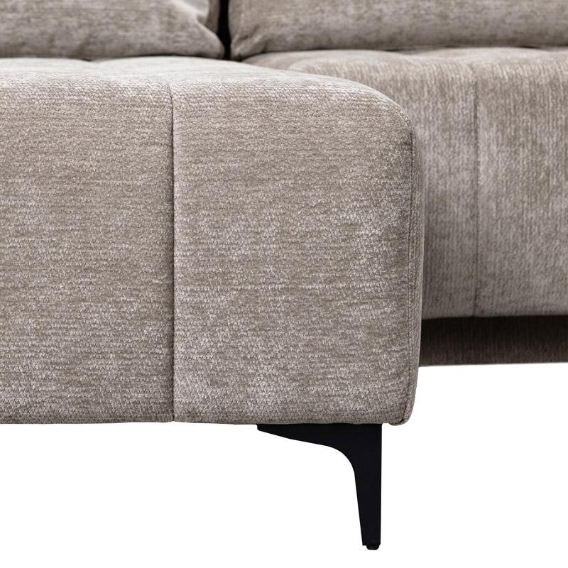 Γωνιακός Καναπές Κρεβάτι Bogota Αριστερή Γωνία Μπεζ Χρώμα 245x184x80Εκ Fylliana 