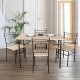 Σετ Τραπεζαρίας 1125 Sonoma Με Καφέ Σκελετό 112x72x75Εκ Fylliana