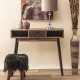 Κονσόλα "Home" Μαύρο Grey Oak 90x35x75Εκ Fylliana