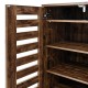 Παπουτσοθήκη "Vento" Με 4 Ράφια Χρώμα Brown Oak 60x33x87Εκ Fylliana 