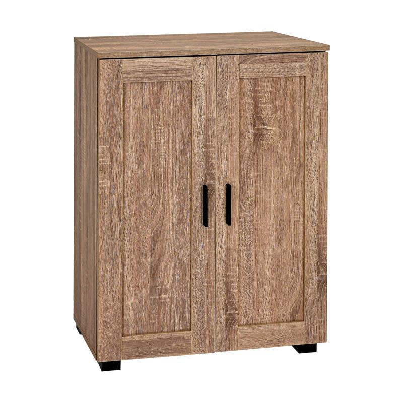 Παπουτσοθήκη "Cubo" Με 4 Ράφια Χρώμα Grey Oak 60x33x84Εκ Fylliana 
