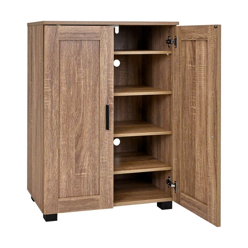 Παπουτσοθήκη "Cubo" Με 4 Ράφια Χρώμα Grey Oak 60x33x84Εκ Fylliana 